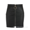 Women Party Skirt New Fashion Summer PU Skirt